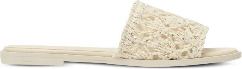 Fabiana Filippi Opengewerkte sandalen Beige