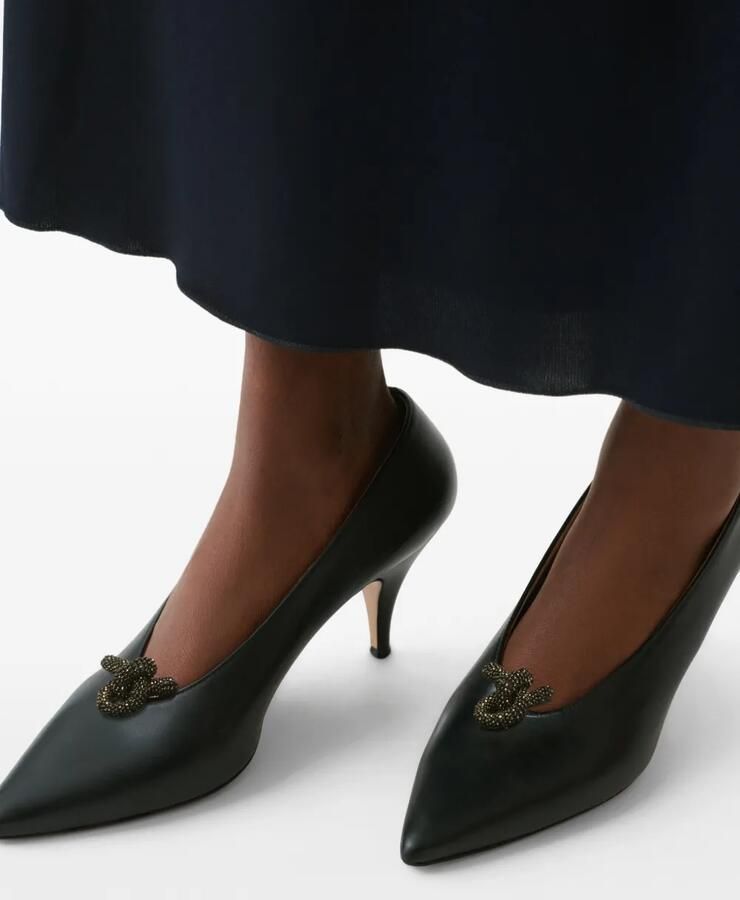 Fabiana Filippi Pumps met geknoopt detail Zwart - Foto 2