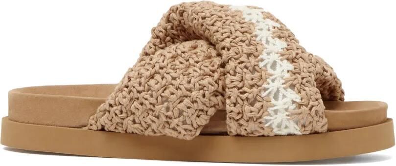 Fabiana Filippi Sandalen met gedraaide streep Beige