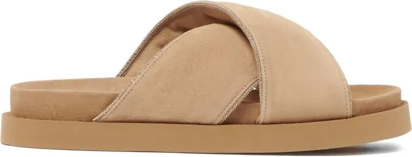 Fabiana Filippi Sandalen met gekruist bandje Beige