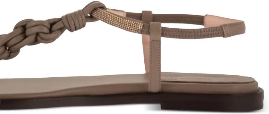 Fabiana Filippi Sandalen met gevlochten bandje Beige - Foto 3