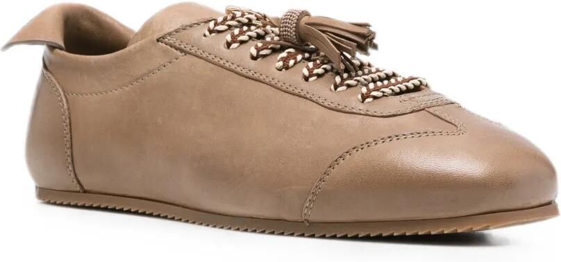 Fabiana Filippi Sneakers met kwastje Bruin - Foto 2
