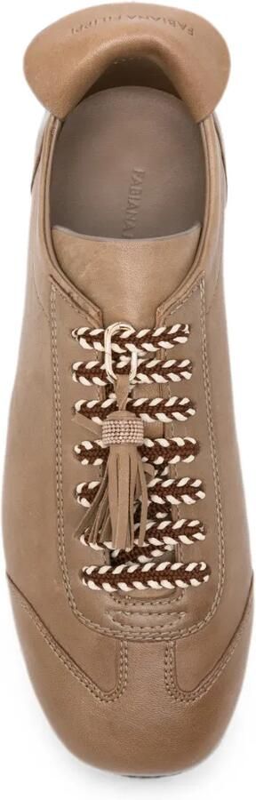 Fabiana Filippi Sneakers met kwastje Bruin - Foto 4