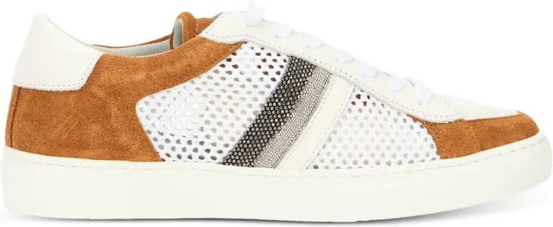 Fabiana Filippi Sneakers met net vlak Bruin