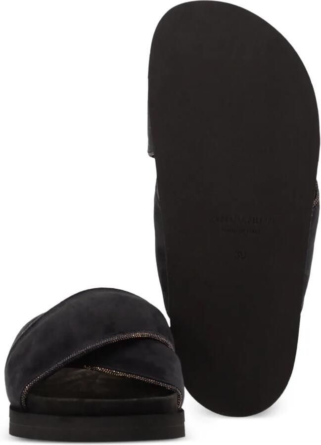 Fabiana Filippi Suède sandalen Blauw - Foto 2