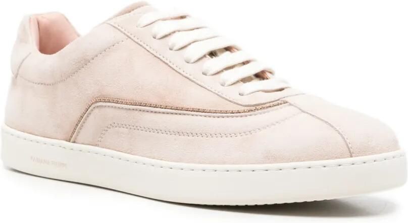 Fabiana Filippi Suède sneakers met monili-ketting Beige - Foto 2
