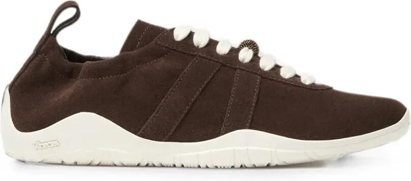 Fabiana Filippi Suède sneakers verfraaid met kralen Bruin