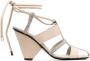 Fabiana Filippi Leren sandalen Beige - Thumbnail 1