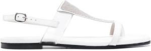 Fabiana Filippi Leren sandalen Wit