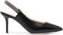 Fabiana Filippi Leren slingback pumps Zwart - Thumbnail 1