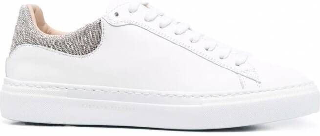 Fabiana Filippi Leren sneakers Wit