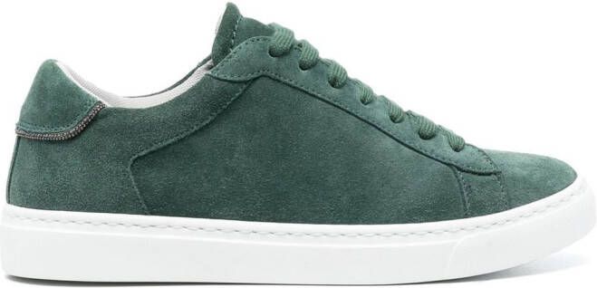Fabiana Filippi Suède low-top sneakers Groen