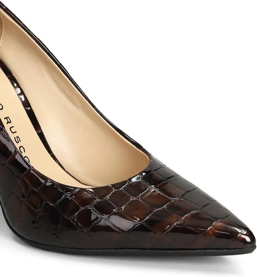 Fabio Rusconi Pumps met krokodillen-reliëf Bruin - Foto 2
