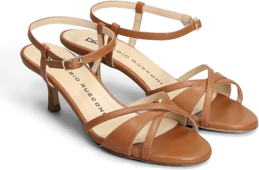 Fabio Rusconi Sandalen met kruisbandjes Bruin - Foto 3