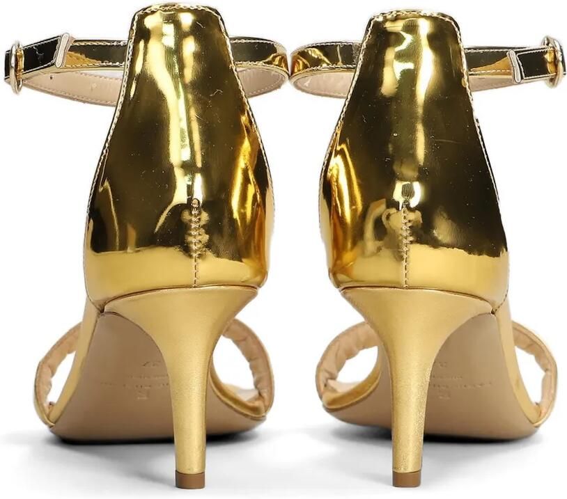 Fabio Rusconi Sandalen met metallic-effect en enkelbandje Goud - Foto 4