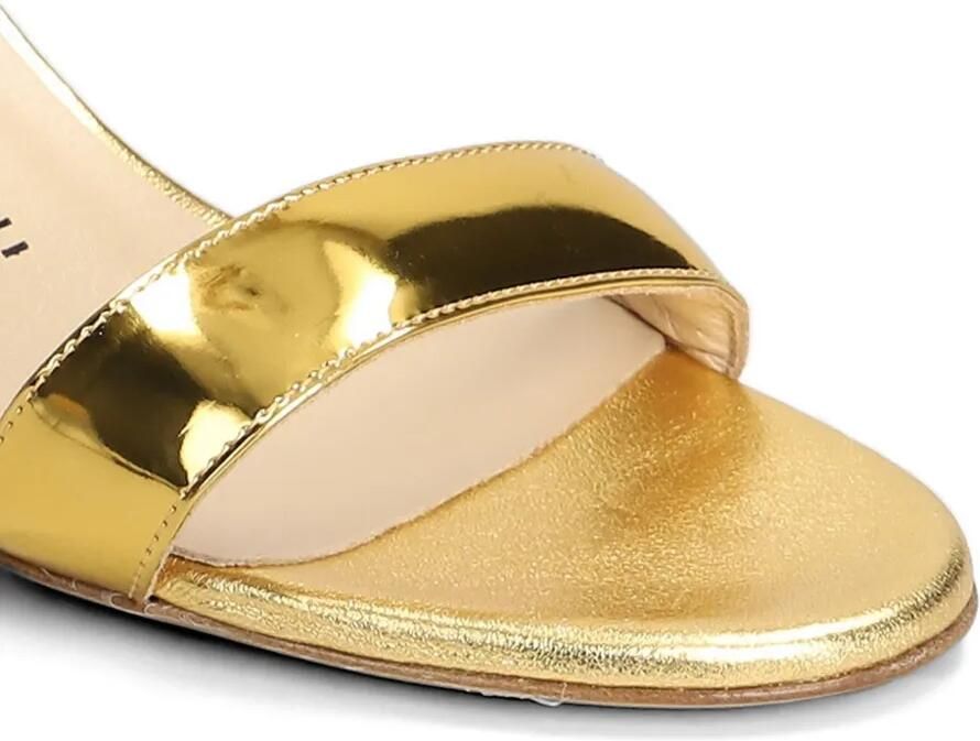 Fabio Rusconi Sandalen met metallic-effect en enkelbandje Goud - Foto 2
