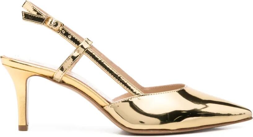 Fabio Rusconi Slingback pumps met puntige neus Goud