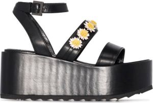 Fabrizio Viti Tima sandalen met plateauzool Zwart