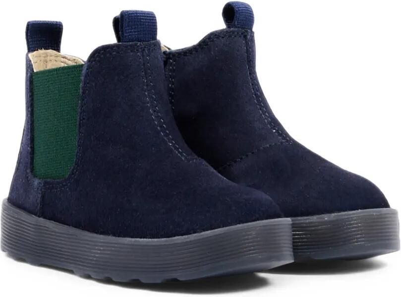 Falcotto Enkellaarzen met suède afwerking Blauw