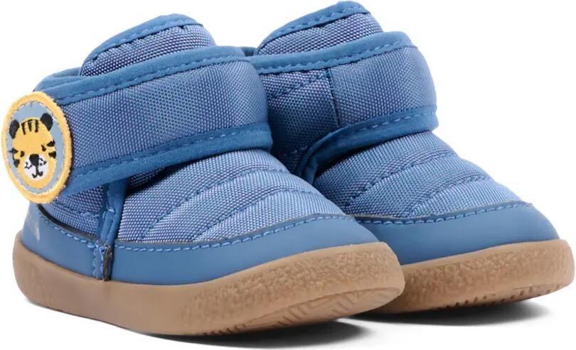 Falcotto Sneakers met klittenband en tijgerpatch Blauw