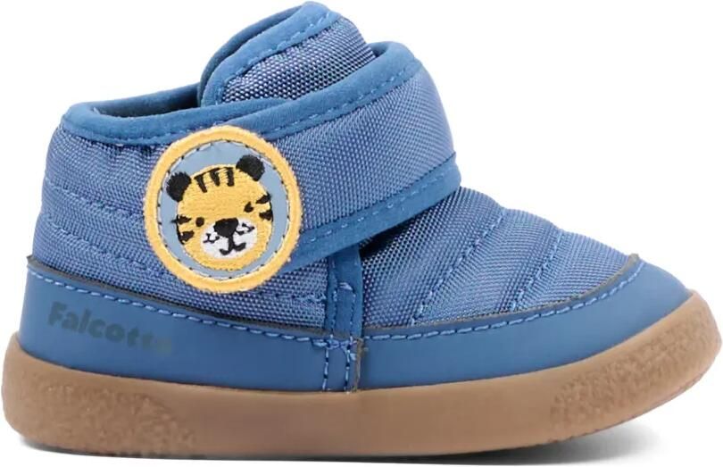 Falcotto Sneakers met klittenband en tijgerpatch Blauw - Foto 5