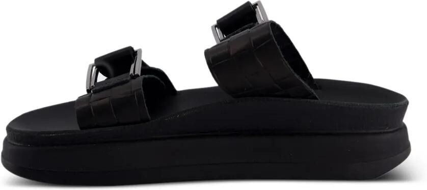 Fantasy Sandals Adelita sandalen met plateauzool en gespsluiting Zwart - Foto 3