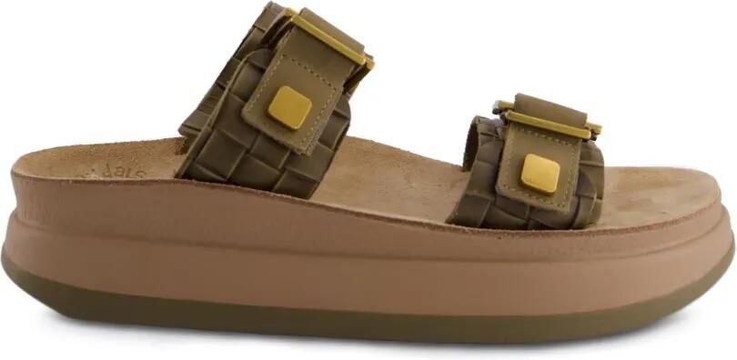 Fantasy Sandals Adelita geweven sandalen Groen