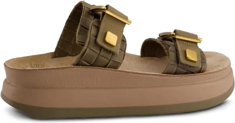 Fantasy Sandals Adelita geweven sandalen Groen - Foto 4