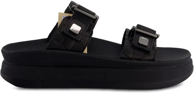 Fantasy Sandals Adelita sandalen met plateauzool en gespsluiting Zwart - Foto 2