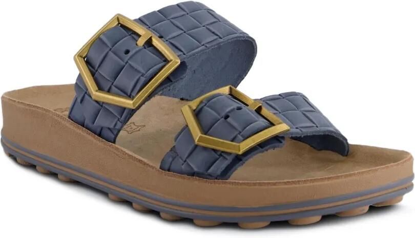 Fantasy Sandals Taylor geweven sandalen met gespsluiting Blauw - Foto 3