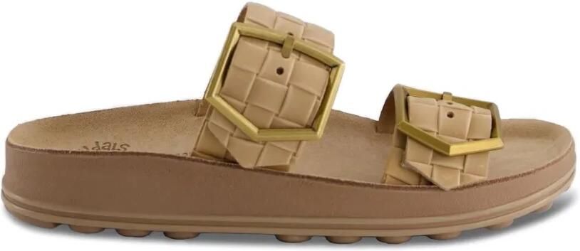 Fantasy Sandals Taylor sandalen met geweven bandje Beige - Foto 4