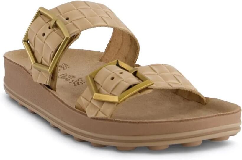 Fantasy Sandals Taylor sandalen met geweven bandje Beige - Foto 3