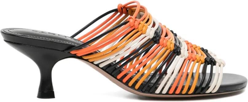 FARM Rio 30 mm Macrame sandalen Zwart