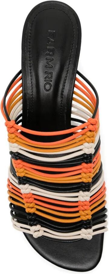 FARM Rio 30 mm Macrame sandalen Zwart - Foto 3