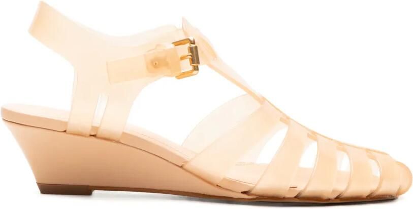 FARM Rio Fisherman sandalen met sleehak Beige