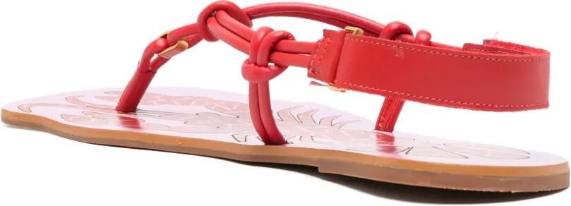 FARM Rio Lobster sandalen met geknoopt bandje Rood - Foto 3