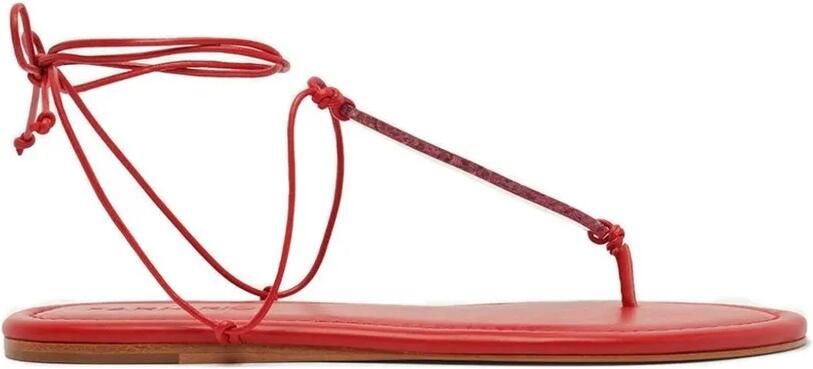 FARM Rio Sandalen met striksteen Rood