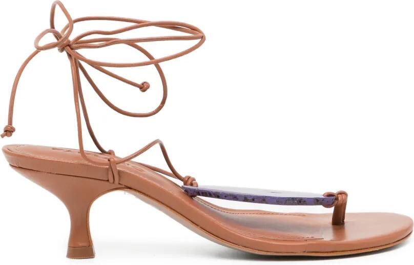 FARM Rio Sandalen met veters Bruin
