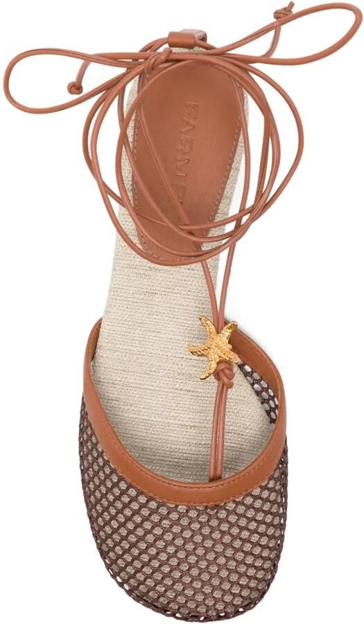 FARM Rio Starfish sandalen met veters Bruin