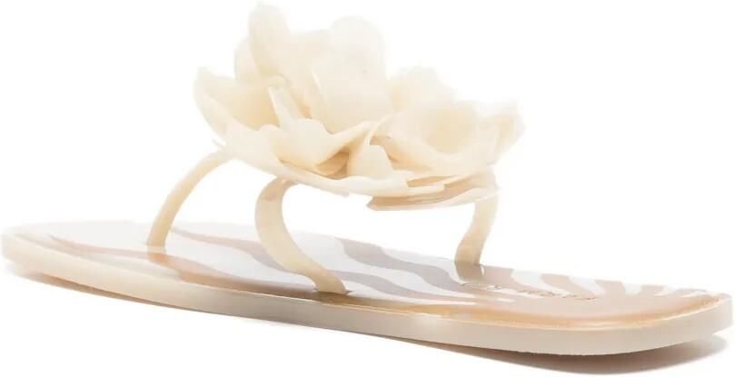 FARM Rio Teenslippers met bloemdetail Wit - Foto 3