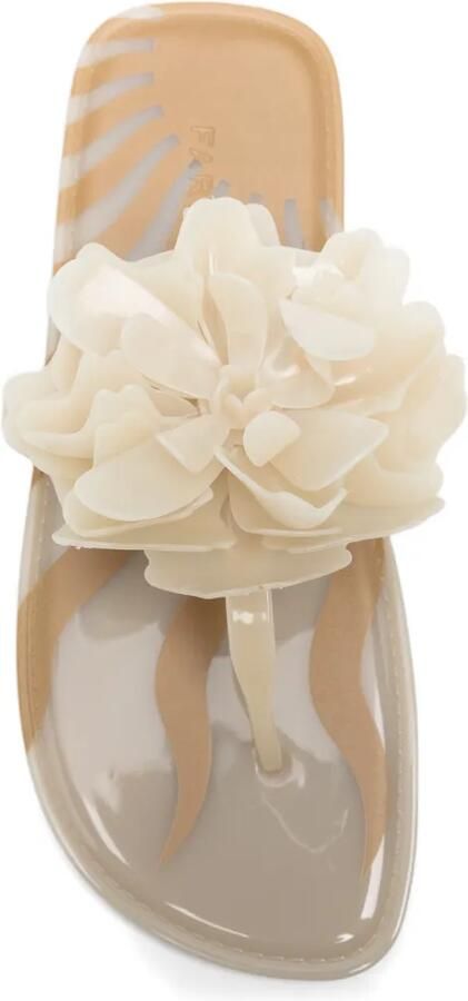 FARM Rio Teenslippers met bloemdetail Wit - Foto 2