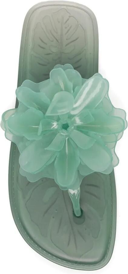 FARM Rio Teenslippers verfraaid met bloemen Groen - Foto 2