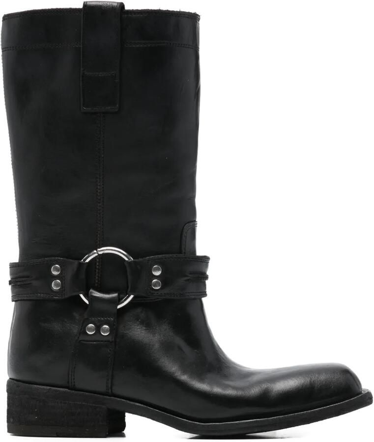 Fauzian Jeunesse 40 mm bikerlaarzen met studs Zwart