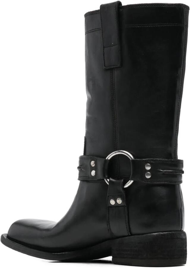 Fauzian Jeunesse 40 mm bikerlaarzen met studs Zwart - Foto 3