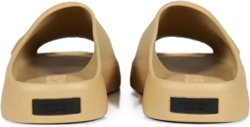 FEAR OF GOD ESSENTIALS Los Feliz slippers met open neus Beige - Foto 3