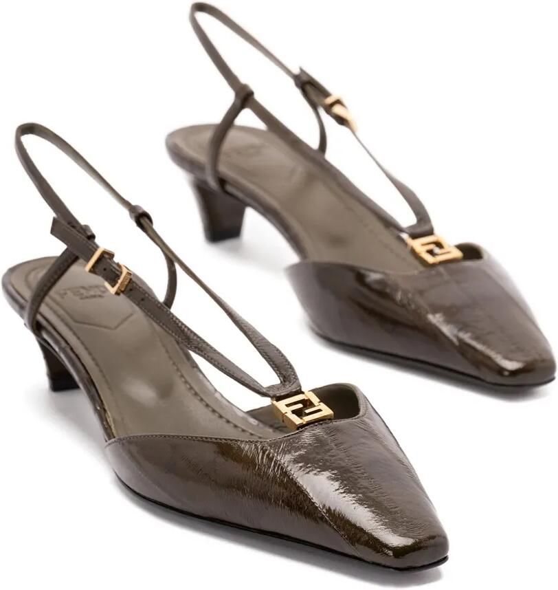 FENDI 40 mm FFold pumps Groen - Foto 2