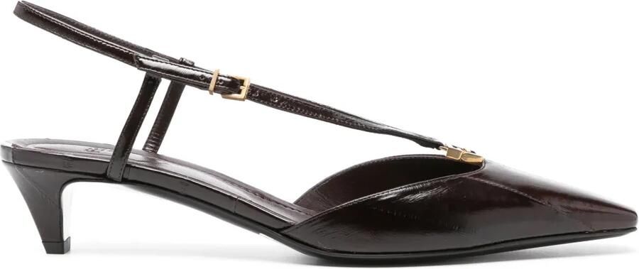 FENDI 40 mm FFold slingback pumps Bruin