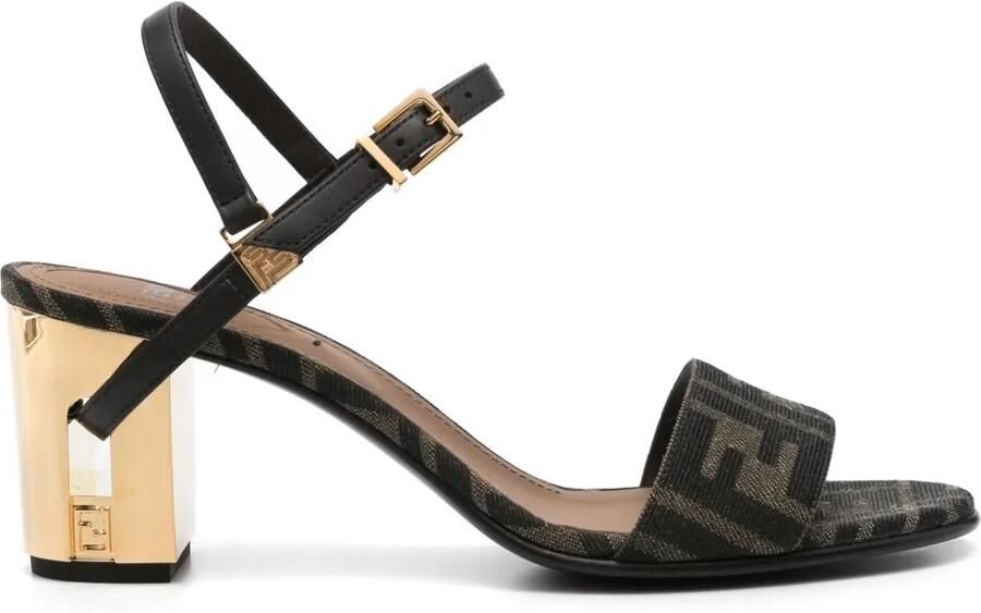 FENDI 65 mm Delfina sandalen Zwart
