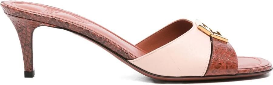 FENDI 65 mm FFold sandalen met hak Bruin