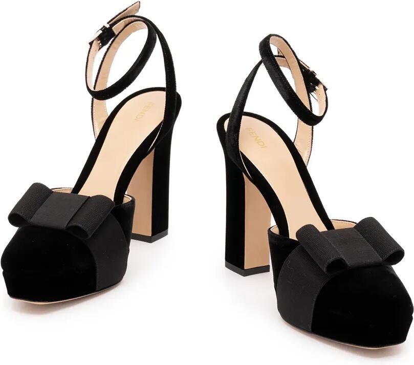 FENDI After 9 pumps met strik-detail Zwart - Foto 3